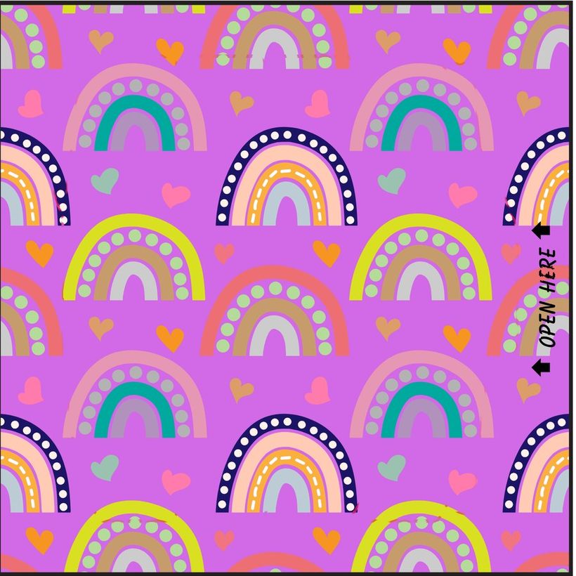 The boho rainbows design, card 12